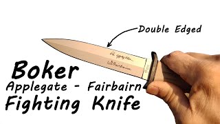 Double Edged Fighting Knife  Boker ApplegateFairbairn [upl. by Gensler780]