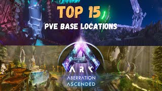 ARK Survival Ascended Aberration TOP 15 BEST PVE Base locations [upl. by Saffier]