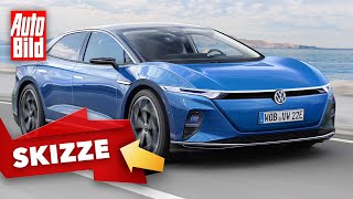 VW ELimousine 2026  So könnte VWs neue ELimo aussehen  Skizze [upl. by Gavriella]