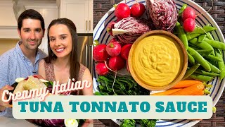 Tonnato Sauce Easy Italian Tuna Sauce [upl. by Dnivra]