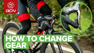 How To Change Gears On A Road Bike  Beginner Cycling Tips [upl. by Hawthorn]