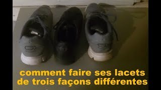 COMMENT FAIRE SES LACETS DE CHAUSSURES [upl. by Olram350]