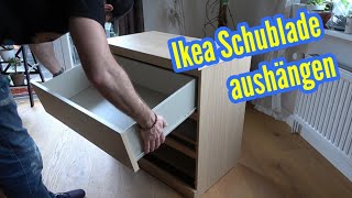 IKEA Schublade ausbauen Schubladen aushängen herausnehmen Ikea [upl. by Acimot]