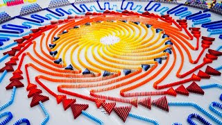 Building the COLLOSSAL Spiral in 100000 Dominoes  Destination Domino 2024 [upl. by Netsyrc946]