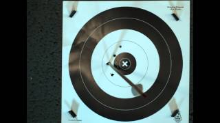 Slow motion video of primitive archery bad hit to target [upl. by Aicilehp433]