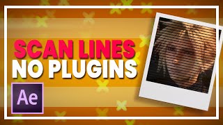 Scan Lines No Plugins  After Effects Tutorial [upl. by Hecht]