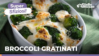 BROCCOLI GRATINATI al FORNO il contorno perfetto dalla crosticina sfiziosa 🥦🧀🌿 [upl. by Ponzo862]