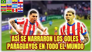 ASÍ SE NARRARON LO GOLES DE PARAGUAY ALMIRÓN Y ENCISO CONTRA BOLIVIA ELIMINATORIAS 2024 [upl. by Nomelc]