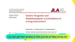 Statins Ticagrelor and Rhabdomyolysis A Coincidence or a Drug Interaction [upl. by Hanus]