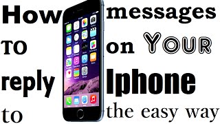 How to Reply Text Messages From iPhone Without Opening Messages App [upl. by Amrac]