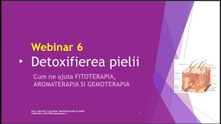 Webinar gratuit nr 6  Detoxifierea Pielii cu plante medicinale Farm Oana Pop [upl. by Ayanal]