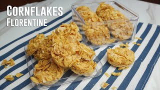 Cornflakes Florentine Rangup Sedap Hanya 3 Bahan Sukatan Cawan amp Gram [upl. by Damita705]