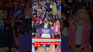 Donald Jr speaks Trump rally [upl. by Keynes]