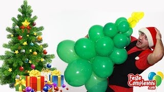 Albero di Natale con Palloncini  Decorazioni Natale  Tutorial 49  Feste Compleanni [upl. by Eudoxia]