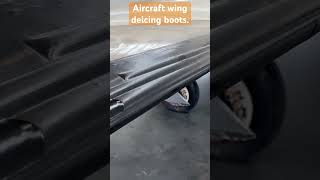 Cessna 421 aircraft wing leading edge deicing boots [upl. by Ecaidnac]