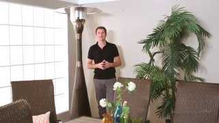 AZ Patio Heater Hiland Mocha Wicker Propane Patio Heater  Product Review Video [upl. by Nyrret162]