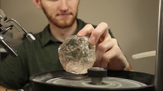 Cutting a Massive Gemstone Over 1000 Carats How I Facet This Jumbo Quartz [upl. by Morentz]