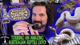 TOURING AN AMAZING AUSTRALIAN REPTILE EXPO [upl. by Hanafee]