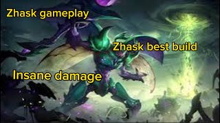 Zhask insane damage  Solo carry in mythic rank  MLBB [upl. by Idnak]