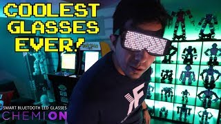 CHEMION  Unboxing amp Review  LED SMART GLASSES 2019 [upl. by Ffej]