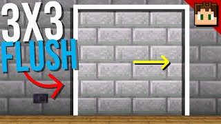 The 3X3 FLUSH DOOR Minecraft Bedrock 121 Tutorial [upl. by Stephan190]