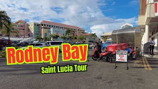 Rodney Bay 🇱🇨 4K St Lucia Walking Tour 2023  Full [upl. by Eedna]