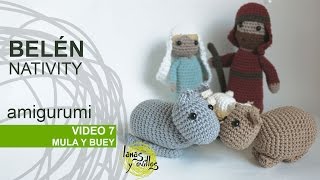 Tutorial Belén Amigurumi Part 7 Mula y buey [upl. by Fitz]