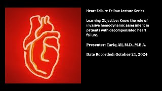 25 Pulmonary artery catheter use in heart failure [upl. by Maudie]