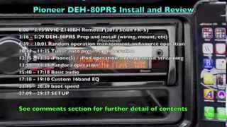 Pioneer DEH80PRS Installation and Review [upl. by Munn823]