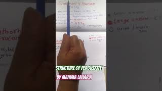 Perovksite Perovskitestructurecalcium titanium oxide CaTiO3 Orthorhombic IIT neet Mineral [upl. by Cornelius]