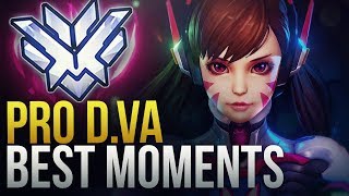 BEST PRO DVA MOMENTS  Overwatch Montage [upl. by Asiole507]