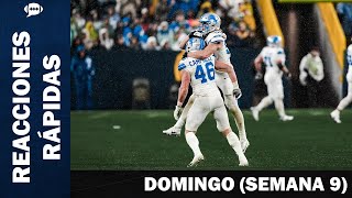 Los Lions siguen dominando la liga  Reacciones Rápidas Domingo Semana 9 [upl. by Ardnaet]