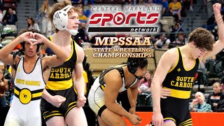 CMSportsNet Highlights MPSSAA Wrestling Championships 2024 [upl. by Loriner]