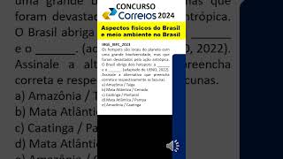 Aspectos Físicos do Brasil e Meio Ambiente no Brasil Correios  hotspots de biodiversidade ibfc [upl. by Malachy]