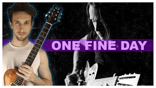 How to play ONE FINE DAY by Myles Kennedy  SLOW INTRO TUTORIAL [upl. by Bibby594]