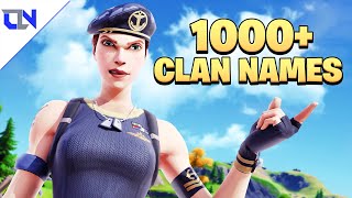 1000 BestCool Sweaty Clan Names 2020 Not Used  Join A Fortnite Clan [upl. by Veradis]