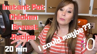 Easy Instant pot Chicken Breast Recipe  I could Maybe  Mom of 10 [upl. by Ybbob316]