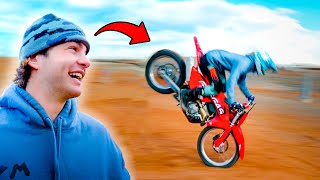 Beginner Crashes Dirt Bike [upl. by Reseta921]