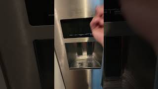 How I resolved my ice maker not dispensing KitchenAid Whirlpool Refrigerator Freezer [upl. by Sinnal]