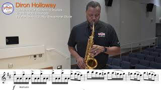 2024 VBODA District 3 Alto Saxophone Etude Prof Diron Holloway [upl. by Thoma]