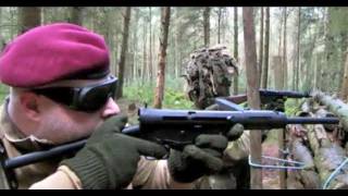 Airsoft War P90 G36C MP44 MP40 Thompson M1A1 POW Scotland [upl. by Ephrem924]