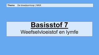 VMBO HAVO 2  De bloedsomloop  7 Weefselvloeistof en lymfe  MAX [upl. by Arakawa231]