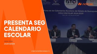 Presentan SEG calendario escolar para el ciclo 20242025 [upl. by Scrivenor705]