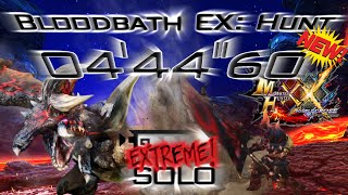 MHXX  Bloodbath Diablos EX【444quot60】Solo Brave Heroics Readiness Great Sword【Citra】 [upl. by Sumahs]