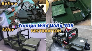 110 Tamiya Wild Willy M38 Restoration RC Shell [upl. by Jess836]