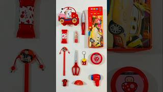 Red Stationery Items Pen Eraser Sharpener Pencil Case stationery shorts backtoschool pencil [upl. by Nalrah]