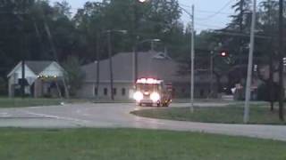 Fire Apparatus Responding to a Building Fire [upl. by Eedia]