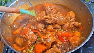 AFRITADANG MANOK  chicken afritada how to cook easy recipe [upl. by Bevin274]