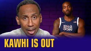 Kawhi Leonard out for team USA Im so surprised [upl. by Yuji355]