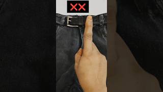 Fashion tips pant belt lagane❌ ka sahi tariqa✅ shorts fashiontips musttry fashion [upl. by Tera95]